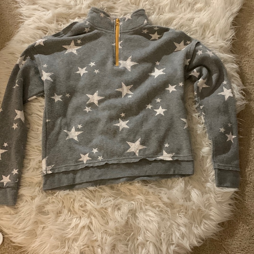 Grey quarter zip